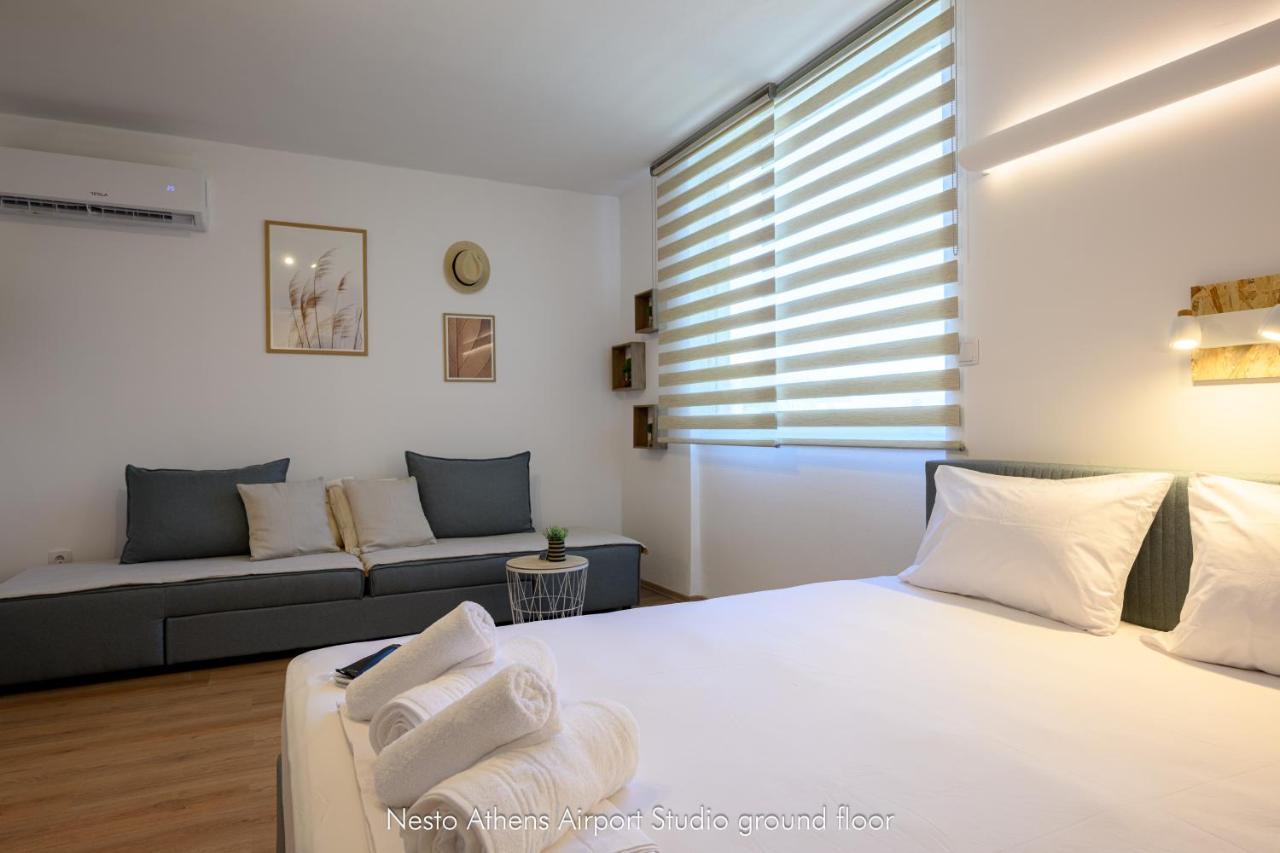 Nesto Athens Airport Zen Apartman Szpáta Kültér fotó