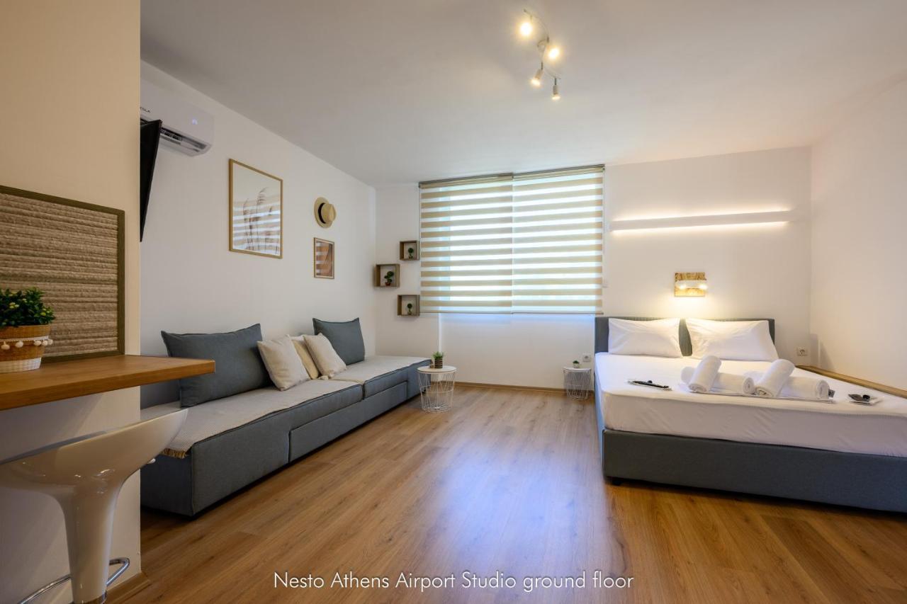 Nesto Athens Airport Zen Apartman Szpáta Kültér fotó