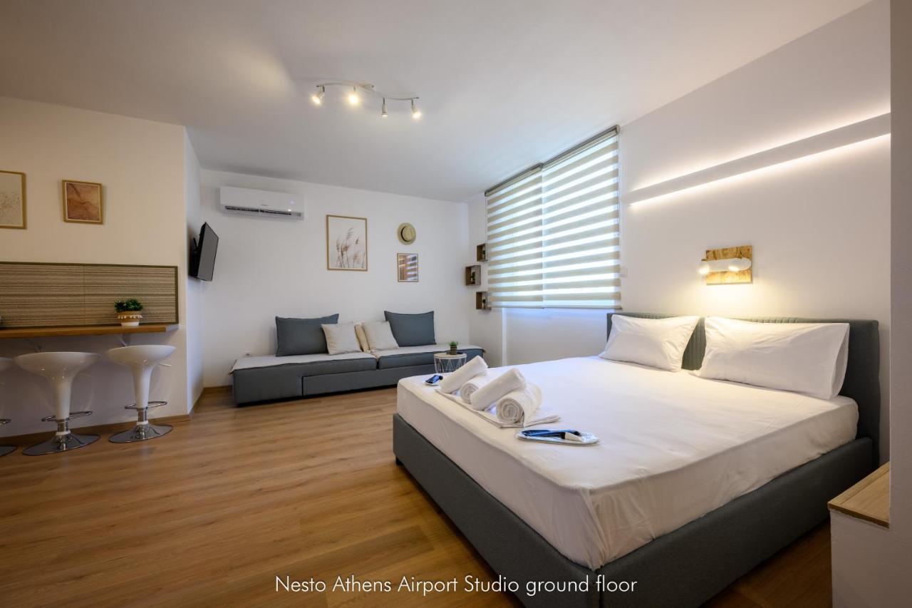 Nesto Athens Airport Zen Apartman Szpáta Kültér fotó