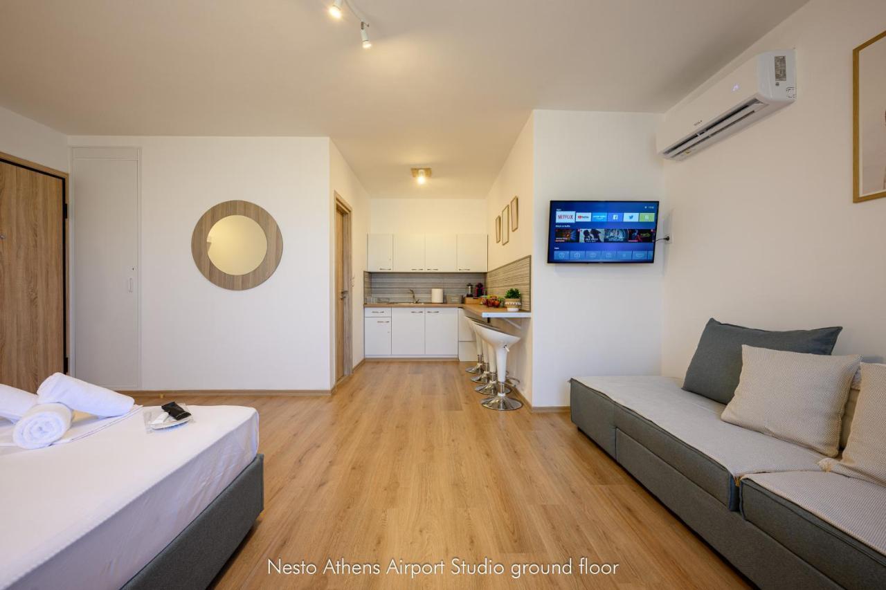Nesto Athens Airport Zen Apartman Szpáta Kültér fotó