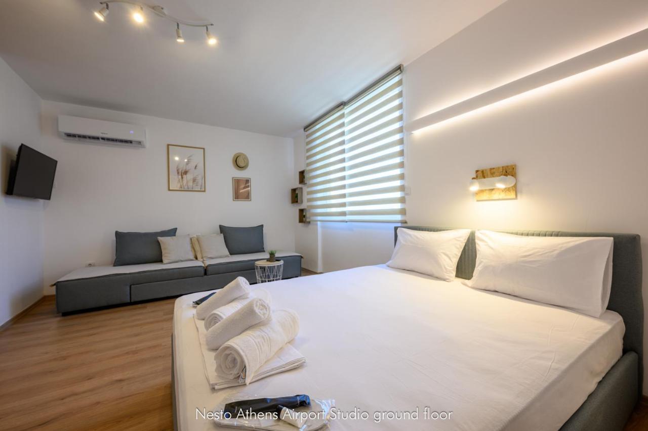 Nesto Athens Airport Zen Apartman Szpáta Kültér fotó