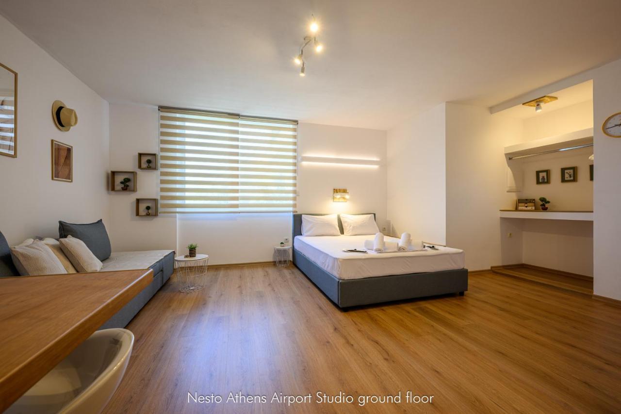 Nesto Athens Airport Zen Apartman Szpáta Kültér fotó
