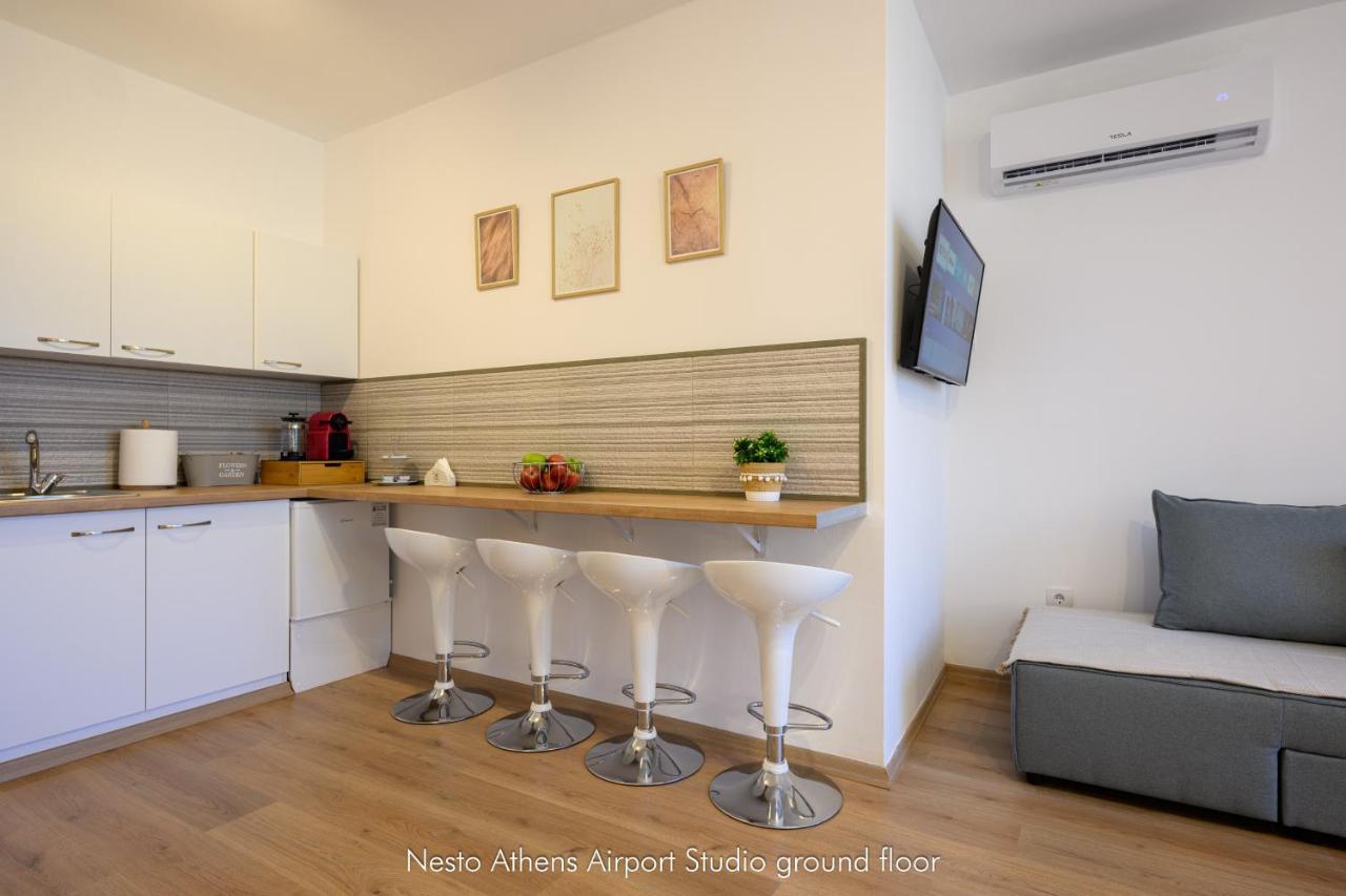 Nesto Athens Airport Zen Apartman Szpáta Kültér fotó