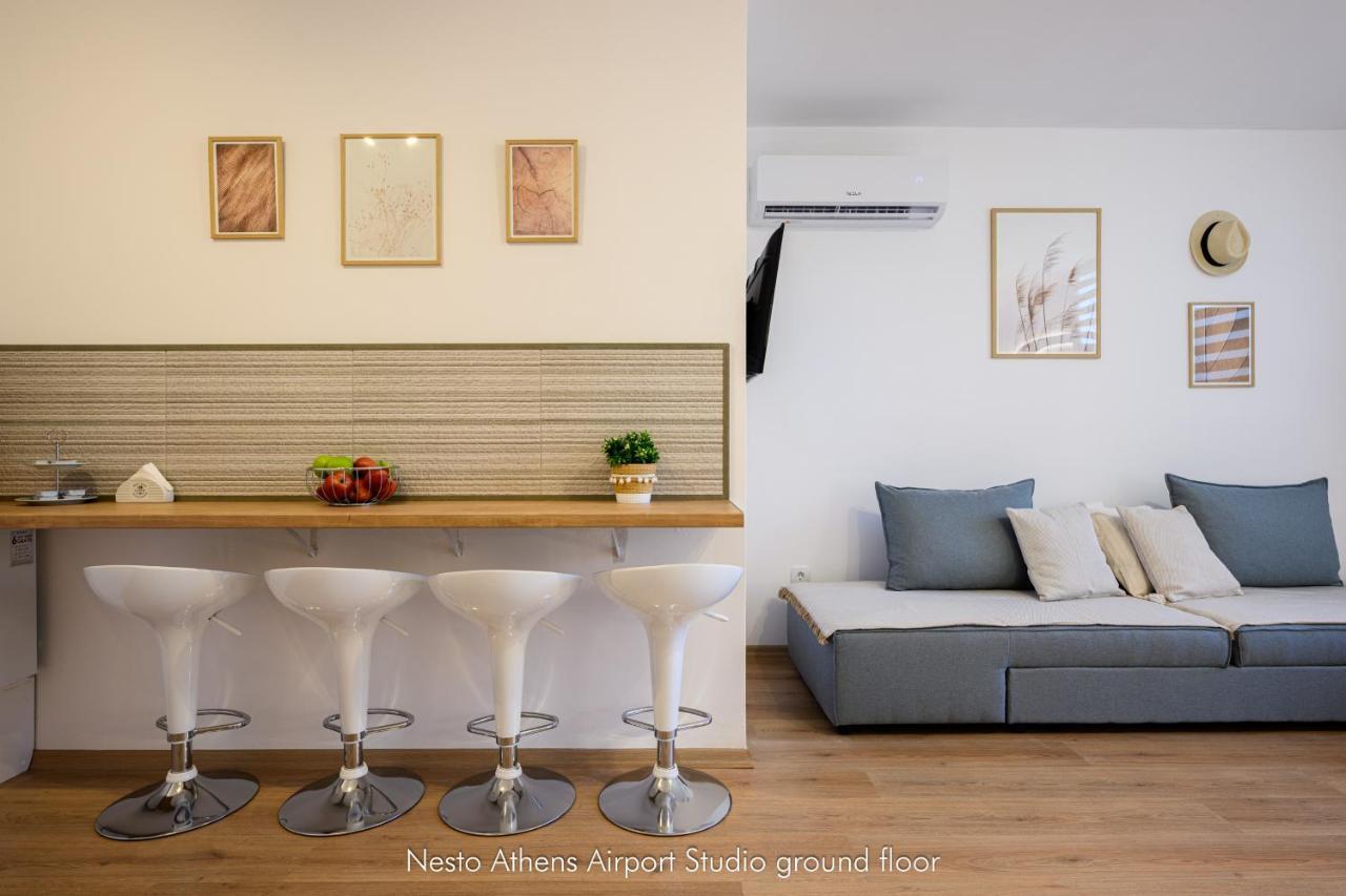 Nesto Athens Airport Zen Apartman Szpáta Kültér fotó